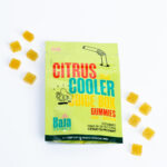 Citrus Cooler gummies Baja Ontario THC edibles next to packaging